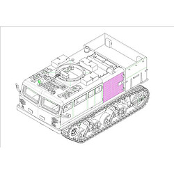 M4 High Speed Tractor(155mm/8-in./240mm) - 1:72e - Hobby Boss 