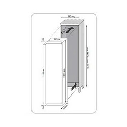 Réfrigérateur 1 porte intégrable à glissière 54cm 179l - cfbo2150n - CANDY pas cher