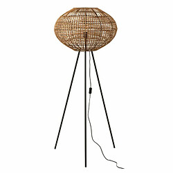 Paris Prix Lampadaire Trépied Rotin & Métal 125cm Naturel