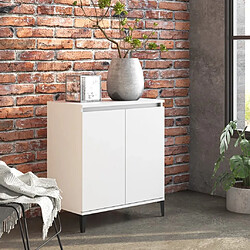 Maison Chic Buffet,Meuble de Rangement,commode pour salon,Cuisine Blanc 60x35x70 cm Aggloméré -MN39891