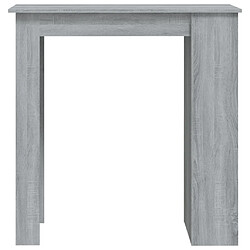 Acheter vidaXL Table de bar avec rangement sonoma gris bois d'ingénierie