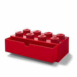 Lego Boîte de Rangement empilable 8 Boutons Rouge Taille L