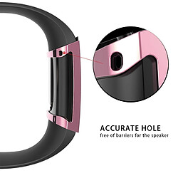 Avis Wewoo Boîtier de montre Pour Fitbit Charge 3 Etui de protection TPU placage de couverture totale Rose