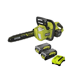 Pack RYOBI Tronçonneuse 36V LithiumPlus Brushless - 2 Batteries 4.0Ah - 5.0Ah - 1 Chargeur