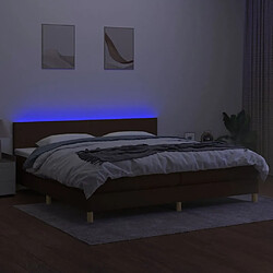 Acheter Sommier à lattes,Cadre à lattes de lit pour Adulte matelas et LED Marron foncé 200x200 cm -MN27784