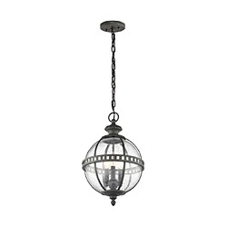 Elstead Lighting Suspension extérieur Halleron Métal Gris