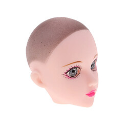 1/6 tête de fille de poupée avec joint à rotule sculptée pour parties du corps de la poupée BJD yeux argent