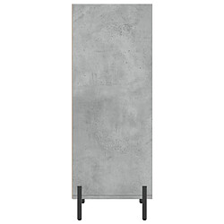 Maison Chic Buffet,Meuble de Rangement,commode pour salon,Cuisine gris béton 34,5x32,5x90 cm bois d'ingénierie -MN77451 pas cher