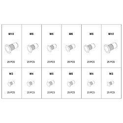 Avis YATO Écrous à rivet 300 pcs Aluminium et acier au carbone M3-M10