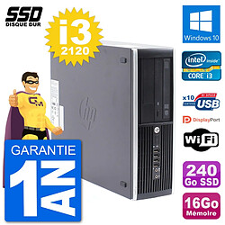 PC HP Compaq Pro 6300 SFF Intel i3-2120 RAM 16Go SSD 240Go Windows 10 Wifi · Occasion 