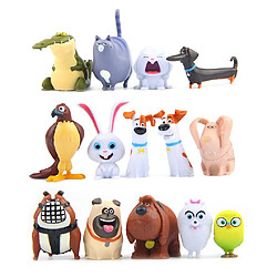 Universal La vie secrète des mini-personnages jouets pour animaux de compagnie 14PCS 