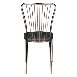 Alter Ensemble de 2 chaises modernes en éco-cuir, pour salle à manger, cuisine ou salon, cm 45x45h93, couleur gris