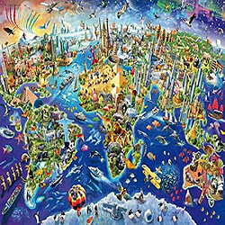 Schmidt Spiele Puzzle Explorez notre monde (1000 piAces)