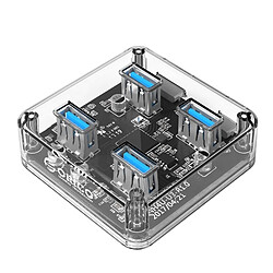 Wewoo Hub USB 3.0 Transparent USB 3.0 bureau avec câble micro USB 30cm