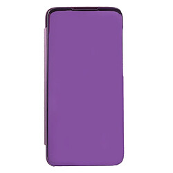 Etui en PU miroir surface vue fenêtre flip violet pour votre OnePlus 6T