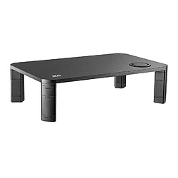 Support d'écran réglable en hauteur avec recharge sans fil Qi Monitor Stand 17"~32" jusqu'à max. 20kg Chargeur à induction 