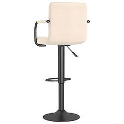 Acheter vidaXL Tabouret de bar Crème Tissu