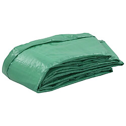 vidaXL Coussin de sécurité PE Vert pour trampoline rond 4,26 m