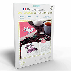 Youdoit Coffret DIY papier - 4 Marque-pages - Créatures