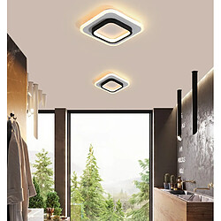 Stoex Plafonnier Moderne Lustre Led Nordique Lampe de Plafond Carré Créatif Lustre Acrylique Noir Blanc Chaud