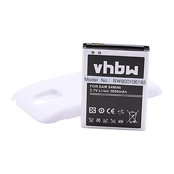 vhbw Batterie remplacement pour Samsung B500, B500BE, B500BU pour smartphone (3800mAh, 3,8V, Li-ion) + boîtier de protection (blanc) 