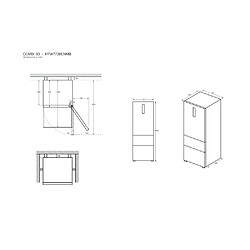 Haier 3D 70 Serie 7 HTW7720ENMB réfrigérateur-congélateur Pose libre 483 L E Noir