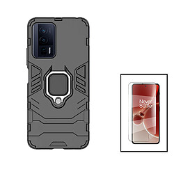 PHONECARE Kit Film Hydrogel Full Cover Avant + Coque 3X1 Military Defender pour Xiaomi Poco F5 Pro - Noir 