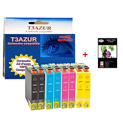 T3Azur 8 cartouches d'encre compatibles 29XL pour Epson Expression Home XP-345 +10f PPA6 