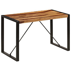 vidaXL Table de salle à manger 120x60x76 cm Bois de Sesham solide