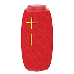 Yonis Enceinte Bluetooth Portable Étanche LED Lumineuse Support Appel Mains-Libres Enceinte Bluetooth Étanche LED Avec Haut-Parleur Mains-Libres AUX FM Rouge YONIS