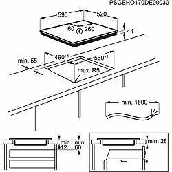 Avis Plaque à Induction Zanussi ZITX633K 60 cm 59 cm