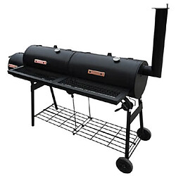 vidaXL Barbecue à fumoir Nevada XL Noir