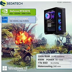 Sedatech PC Gamer • Intel i7-12700KF • RTX3070 • 32Go DDR5 • 1To SSD M.2 • Windows 11