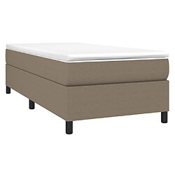 Avis Sommier à lattes,Cadre à lattes de lit pour Adulte Taupe 100x200 cm Tissu -MN88437