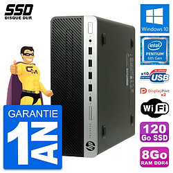 PC HP ProDesk 600 G3 SFF Intel Pentium G4400 RAM 8Go SSD 120Go Windows 10 Wifi · Occasion 