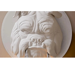 Universal Tête d'animal nordique lampe murale salon salle à manger apprentissage chambre créative designer bulldog lampe murale lampes LED pas cher