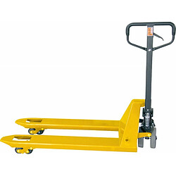 Fp Transpalette 2500kg PUR/PUR jaune, monté