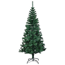 vidaXL Sapin de Noël artificiel pointes iridescentes Vert 210 cm PVC