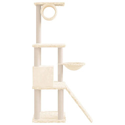 Acheter Arbre à chat avec griffoirs,niche pour chat en sisal Crème 131 cm -MN13742