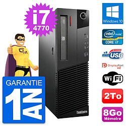 PC Lenovo ThinkCentre M93p SFF Intel i7-4770 RAM 8Go Disque 2To Windows 10 Wifi · Occasion 