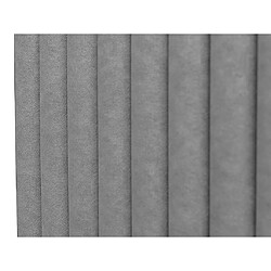 Acheter Vente-Unique Lit coffre 180 x 200 cm avec tête de lit coutures verticales - Tissu - Gris - SARAH