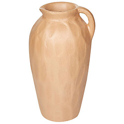 Beliani Terre cuite Vase décoratif 46 cm Beige TAIPING