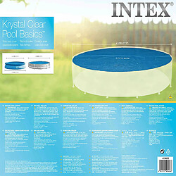 INTEX Couverture solaire de piscine ronde 366 cm 29022 pas cher