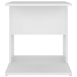 Acheter Maison Chic Table d'appoint | Table Basse Blanc 45x45x48 cm Aggloméré -GKD47537