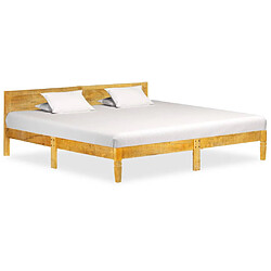 vidaXL Cadre de lit sans matelas bois de manguier massif 200 cm