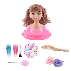 Acheter Mode Cheveux Styling Poupées Tête Play Set Enfants Childs Jouet Beauté Fille Cadeau D