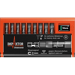 Wera Assortiment d'embouts Bit-Check Impaktor, 10 pièces, TORX ® 