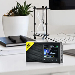 Avis Universal Radio portable 5.0 radio numérique stéréo DAB/DAB + haut-parleur stéréo extérieur domestique 2,4 pouces LCD radio FM rechargeable |(Le noir)