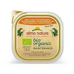 Almo Nature Chien Adult Bio Organic Maintenance Poulet et Pomme de terre - Barquette