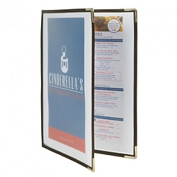 Materiel Chr Pro Protège-menus Securit Crystal format A4 double - Boite de 3 -